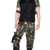 MUSIC LEGS Men's Army Salute Costume -Playboy Store ML 76649 front3 2019Halloween