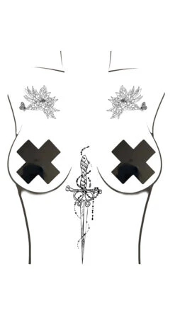 Sword Fight Body Stickers 7 Sword Fight Body Stickers -Playboy Store NN BLK 002 TTB 3 2020AUG25294