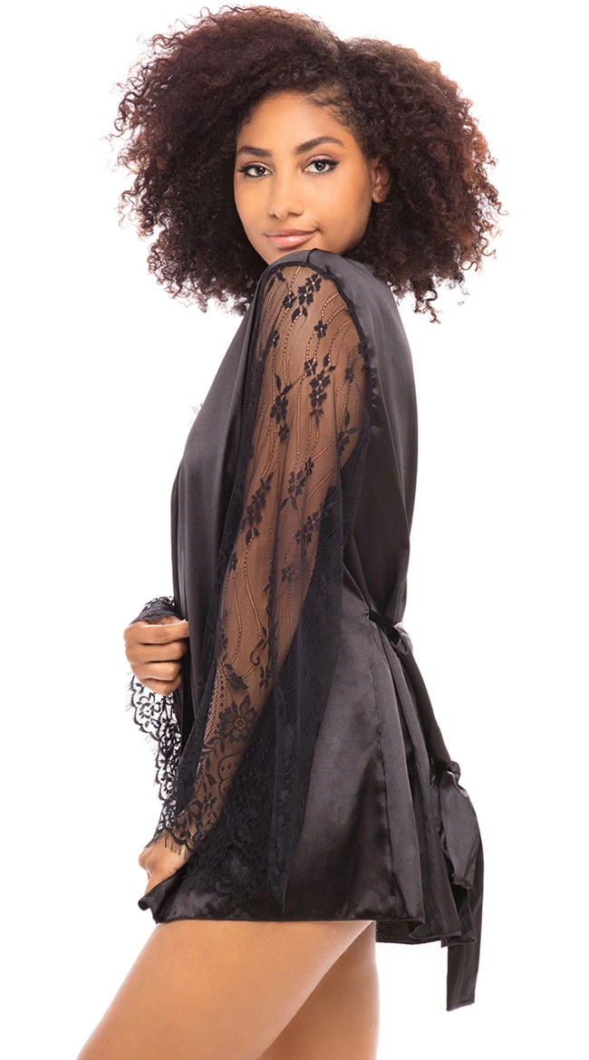 Embracing Lace Teddy & Robe Set 4 Embracing Lace Teddy & Robe Set - Image 2