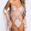 Embracing Lace Teddy & Robe Set 2 Embracing Lace Teddy & Robe Set -Playboy Store OL 40 11440 PINK 8 YANDY PS11082021