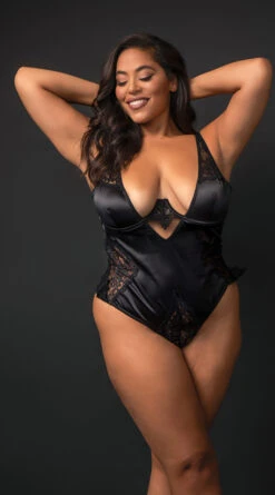 Plus Size Keep A Low Profile Teddy