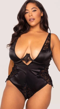 Plus Size Keep A Low Profile Teddy 13 Plus Size Keep A Low Profile Teddy -Playboy Store OL 51 11443X BLACK YANDY PDP PS10052022 21