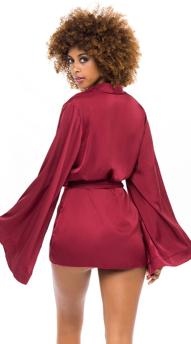 Hidden Feelings Satin Robe 5 Hidden Feelings Satin Robe - Image 3