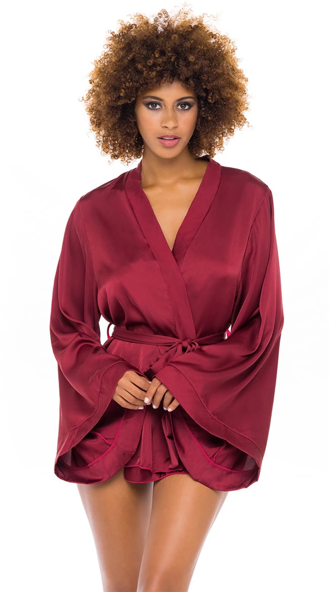 Hidden Feelings Satin Robe 4 Hidden Feelings Satin Robe - Image 2