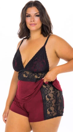 Plus Size Sleepless Nights Cami Set 7 Plus Size Sleepless Nights Cami Set -Playboy Store OL LN 11514X RBBBK ALT BA 2021NOV43332