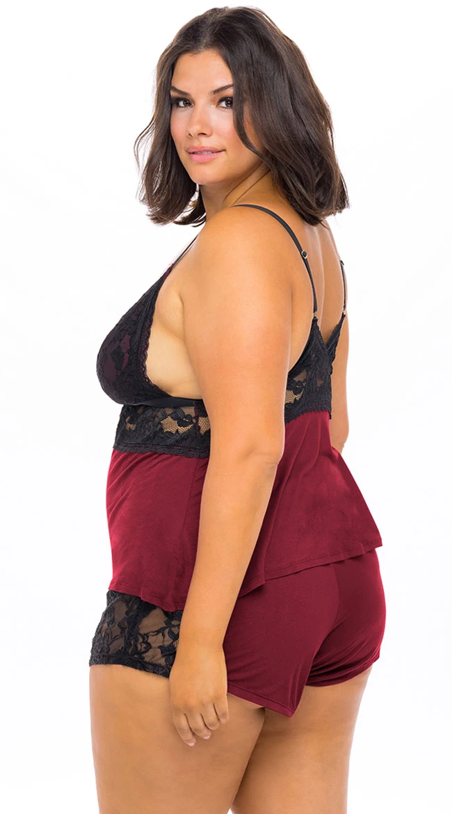 Plus Size Sleepless Nights Cami Set 4 Plus Size Sleepless Nights Cami Set - Image 2