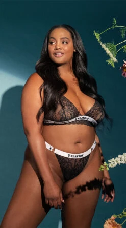 Playboy Plus Size Pleasure Seeker Bra Set 36 Playboy Plus Size Pleasure Seeker Bra Set -Playboy Store PB EY4181X BLACK 2 EDS YANDY PS06292021