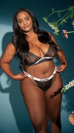 Playboy Plus Size Pleasure Seeker Bra Set 35 Playboy Plus Size Pleasure Seeker Bra Set -Playboy Store PB EY4181X BLACK 4 EDS YANDY PS06292021