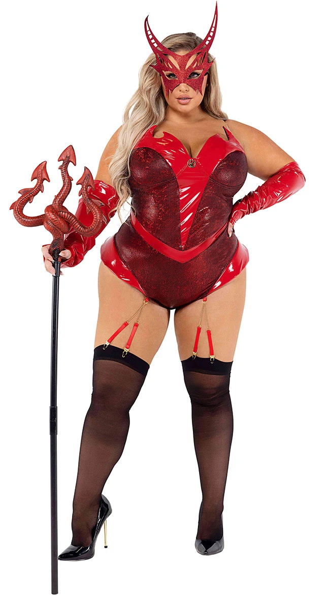 Playboy Plus Size Devilicious Delight Costume 3 Playboy Plus Size Devilicious Delight Costume