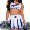 Playboy Cheer Squad Costume -Playboy Store PB PB138 Wht 2022MAY48154