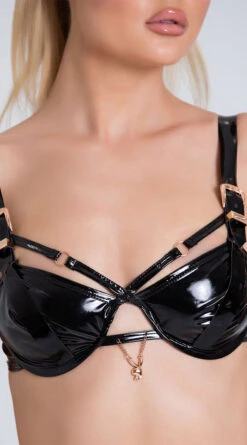 Playboy Louann Vinyl Buckle Bra Set 9 Playboy Louann Vinyl Buckle Bra Set -Playboy Store PB PBL3011 12 YANDY PS02192021 2