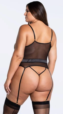 Playboy Plus Size Making Promises Crotchless Teddy 12 Playboy Plus Size Making Promises Crotchless Teddy -Playboy Store PB PBL5000X BLK 7 YANDY PS10282021