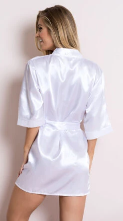 Midnight Satin Robe 32 Midnight Satin Robe -Playboy Store PO 260 WHT 24 PS05142018