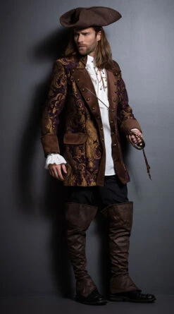 Roma Men's Brocade Pirate Jacket 11 Roma Men's Brocade Pirate Jacket -Playboy Store RM 4650 2 EDS 2018Halloween