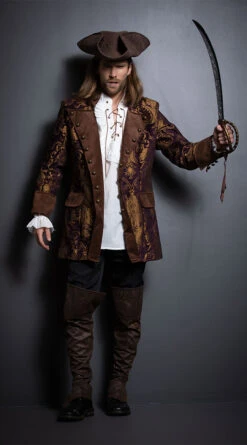 Roma Men's Brocade Pirate Jacket 9 Roma Men's Brocade Pirate Jacket -Playboy Store RM 4650 EDS 2018Halloween