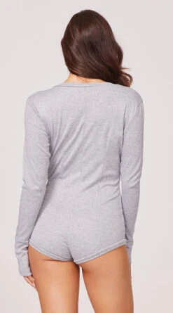 Roma Cozy And Comfy Sweater Romper 20 Roma Cozy And Comfy Sweater Romper -Playboy Store RM LI211 grey B Yandy PS07272022