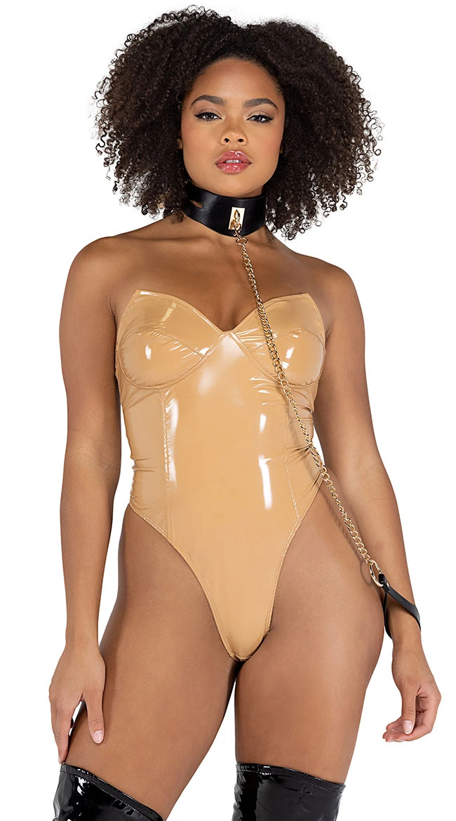 Roma Vinyl Countdown Bodysuit 4 Roma Vinyl Countdown Bodysuit - Image 2