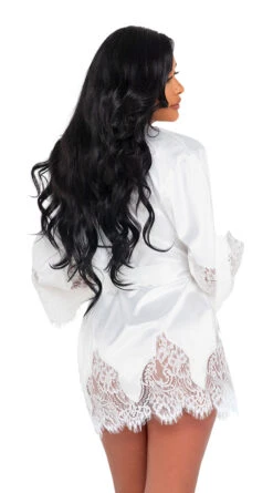Roma Carolina Dream Satin Robe 23 Roma Carolina Dream Satin Robe -Playboy Store RM LI395 Wht B 2022APRIL47919