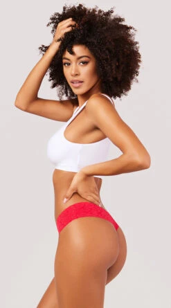 Rene Rofe Perfect Plaid Thong Panty 7 Rene Rofe Perfect Plaid Thong Panty -Playboy Store RR 127978 M747 LACE PLAID THONG PANTY RED 1539