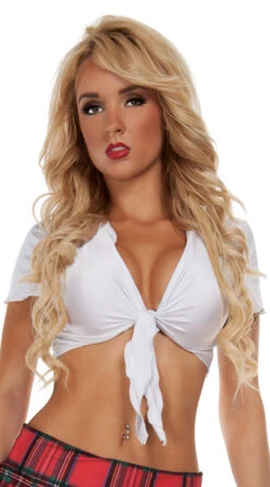 Skip A Grade Tied Crop Top