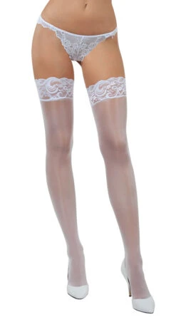 Lace Top Thigh High Stockings