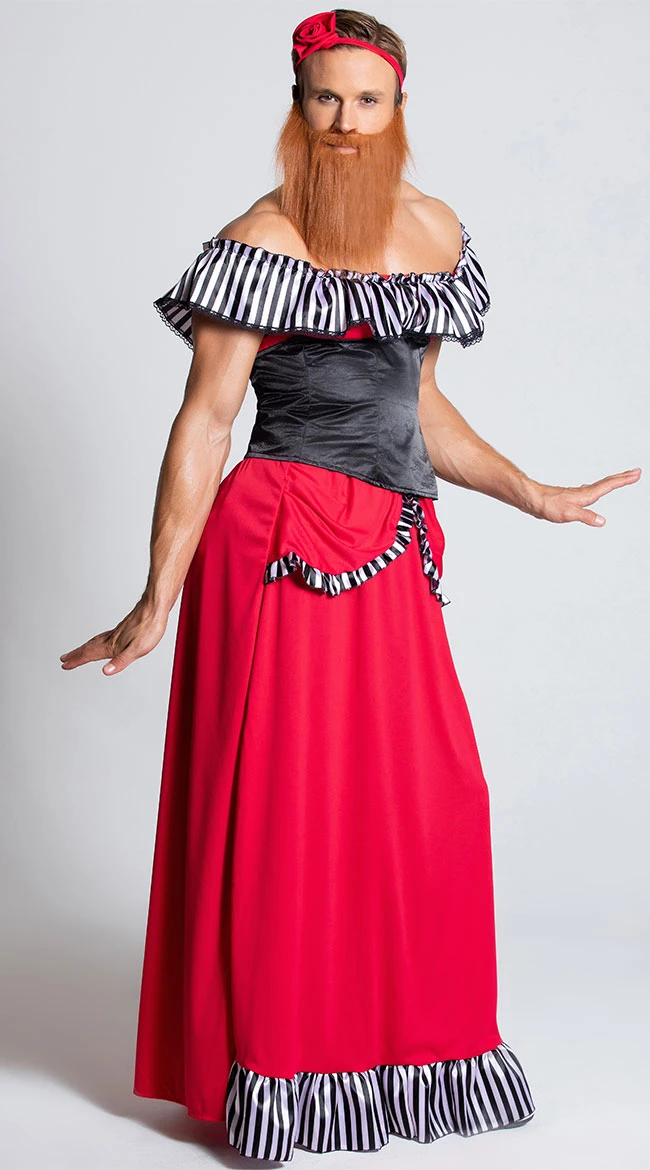 FEVER Men's Bearded Lady Costume 4 FEVER Men's Bearded Lady Costume - Image 2