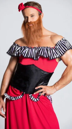FEVER Men's Bearded Lady Costume 11 FEVER Men's Bearded Lady Costume -Playboy Store SF 50806 BEARDED LADY PS09032019 HALLOWEEN 9