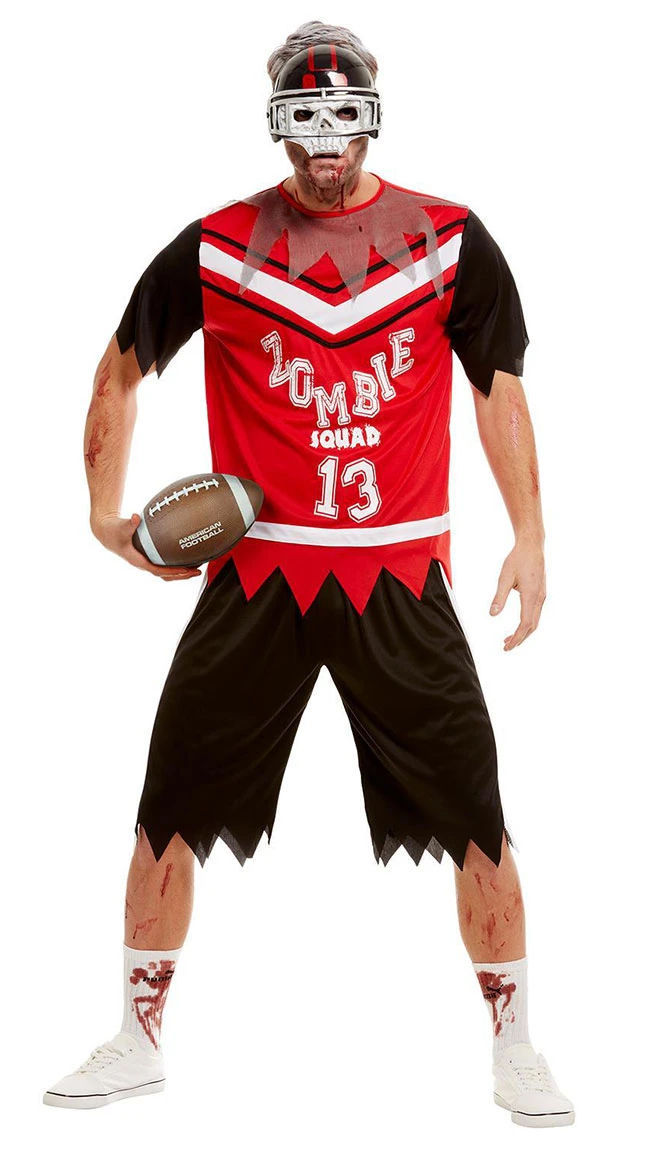 FEVER Men's Zombie Footballer Costume 3 FEVER Men's Zombie Footballer Costume