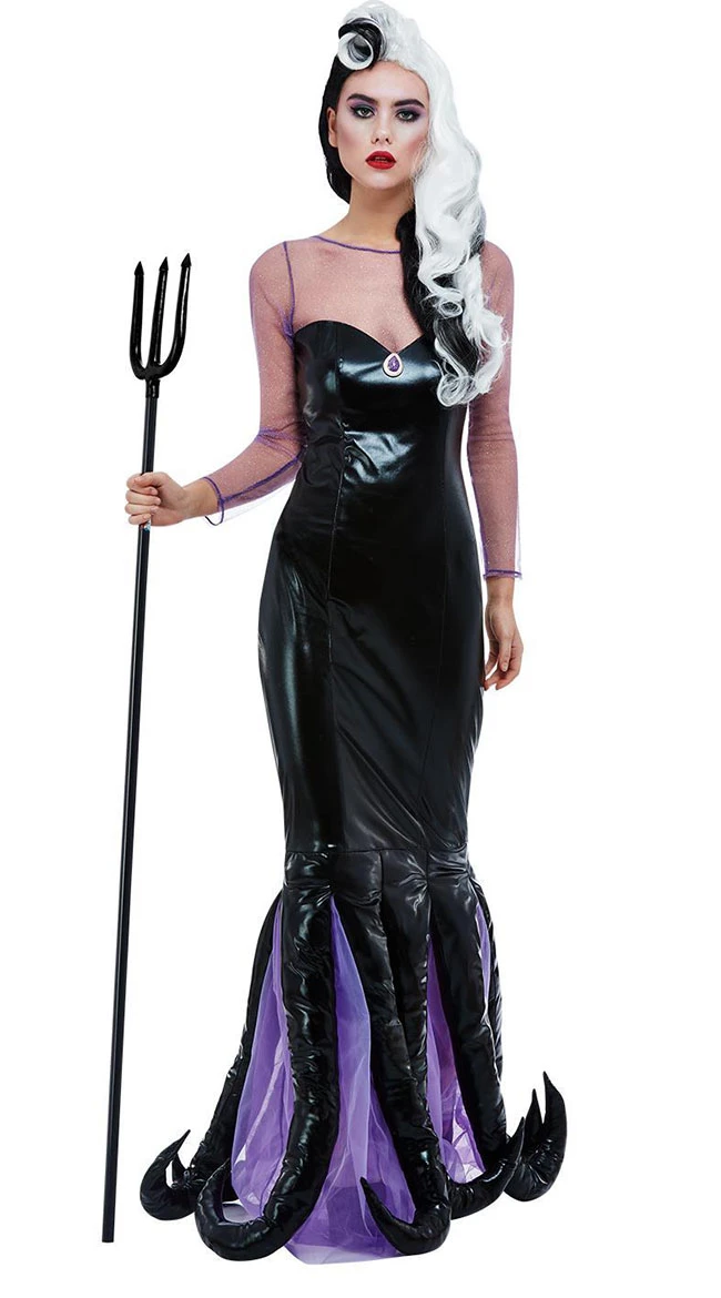FEVER Evil Sea Witch Costume 4 FEVER Evil Sea Witch Costume - Image 2
