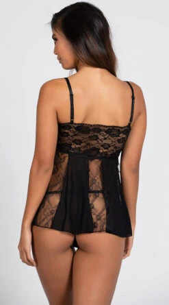 Sheer Stretch Lace Babydoll Set 26 Sheer Stretch Lace Babydoll Set -Playboy Store SO 96120 BLACK 9 PS01242019
