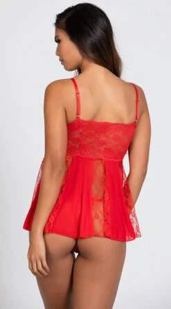 Sheer Stretch Lace Babydoll Set 19 Sheer Stretch Lace Babydoll Set -Playboy Store SO 96120 RED 9 PS01242019
