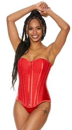 In My Head Corset Set 7 In My Head Corset Set -Playboy Store SO SS1043 frt Red 2022JAN37095