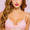 Dainty Paisley Lace Bralette 1 Dainty Paisley Lace Bralette -Playboy Store ST 10782 PINK F2 bra