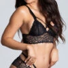 Lace Lattice Bikini Panty -Playboy Store ST 10784 10785 BLACK PS09182019 4