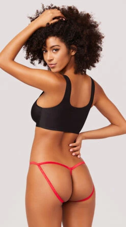 Lacy Cage Panty 7 Lacy Cage Panty -Playboy Store ST 10855P LACE CAGE PANTY RED 1798