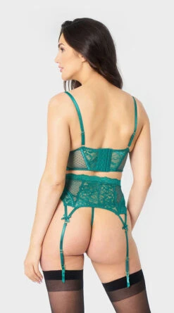 On Point Mesh And Lace Bra Set 28 On Point Mesh And Lace Bra Set -Playboy Store ST 10887 GREEN 05 YANDY PS03302022