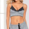 Grey Area PJ Short Set 2 Grey Area PJ Short Set -Playboy Store ST 11129 GREY F 2020APR19375