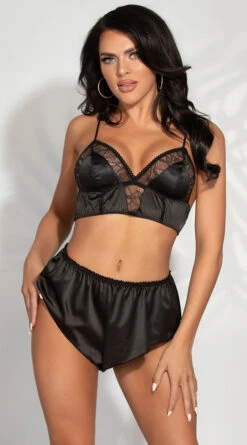 Never Waking Up Satin Short Set