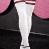 Red Striped Thigh High Sock -Playboy Store XG LH 1039 F
