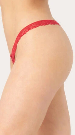 Yandy Criss-Cross Crotchless G-String -Playboy Store YAL UN002 RED 02 Yandy PS03302022