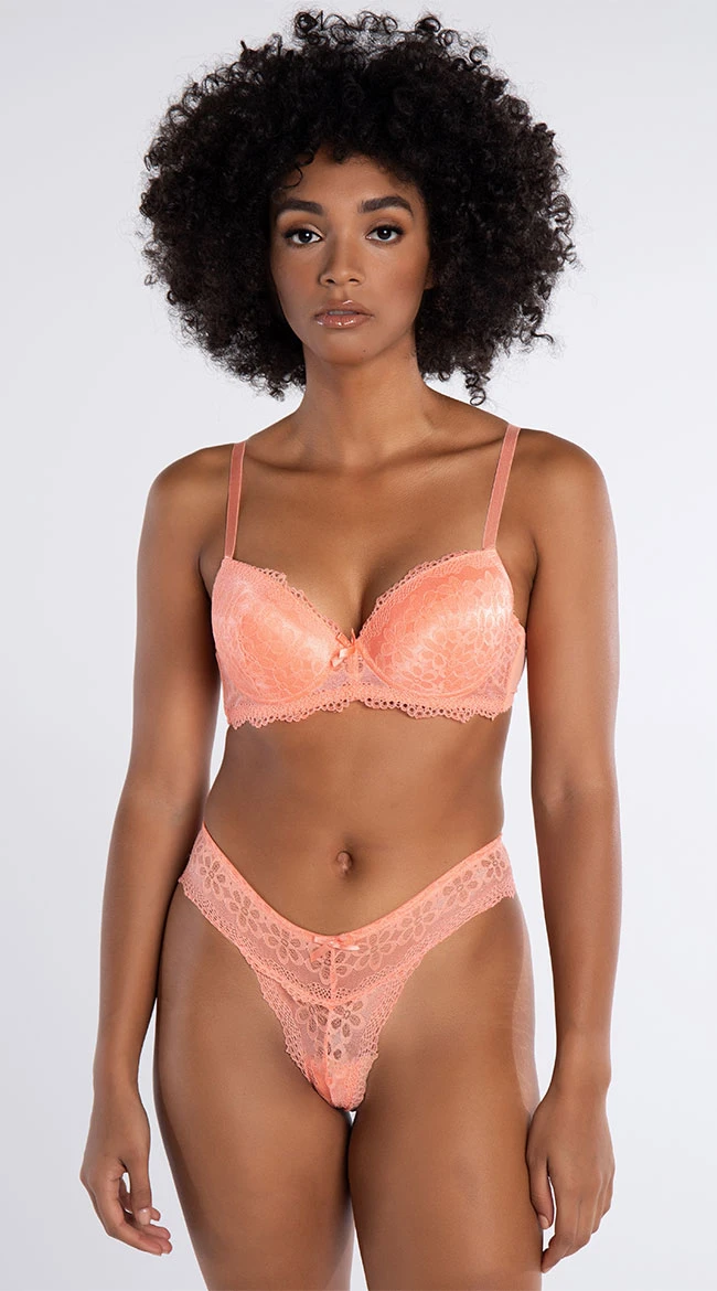 Yandy Double Up Daisy Orange Thong 3 Yandy Double Up Daisy Orange Thong