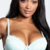 Yandy Double Up Daisy Aqua Demi Bra