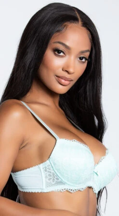 Yandy Double Up Daisy Aqua Demi Bra -Playboy Store YB B25451 AQA TOP 4 YANDY PS06232021