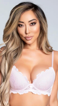 Yandy Embrace Lace Pink Demi Bra