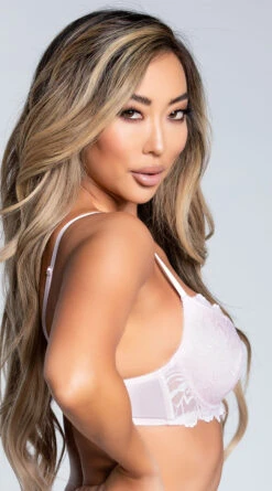 Yandy Embrace Lace Pink Demi Bra 7 Yandy Embrace Lace Pink Demi Bra -Playboy Store YB B28005 PNK BRA 7 YANDY PS03182021