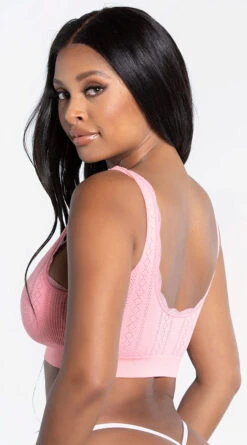 Yandy To The Pointelle Rose Bralette -Playboy Store YB YCB88098 RSE 9 YANDY PS02082022 Edit