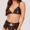 Yandy Sneak A Peek Bra Set 1 Yandy Sneak A Peek Bra Set -Playboy Store YDR YNDY 0013 BRA GARTER BELT G STRING SET BLACK 1154