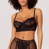 Yandy Classic Luxury Bra Set 2 Yandy Classic Luxury Bra Set -Playboy Store YDR YNDY 008 BRA GARTER BELT G STRING LACE SET BLACK 6