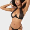 Yandy Arouse Me Open Cup Bra Set -Playboy Store YD 11616Y BLACK 02 YANDY PS03312022