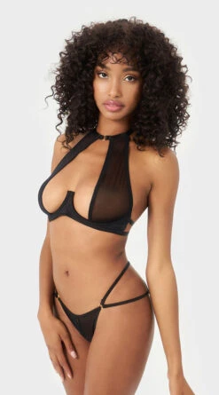 Yandy Arouse Me Open Cup Bra Set -Playboy Store YD 11616Y BLACK 03 YANDY PS03312022